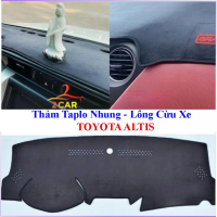 Thảm taplo xe Toyota Altis 2007 - 2022, chất liệu nhung lông cừu hàng đẹp
