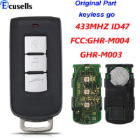 GENUINE Original Remote Keyless Smart Key 2/3 Button 433MHZ ID47 for Mitsubishi Pajero Sport L200 Montero GHR-M004 GHR-M003