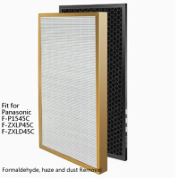 Hepa and Active Carbon Filter for Panasonic F-P1545C F-ZXLP45C F-ZXLD45C Formaldehyde removal Carbon Filter