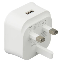 300pcs 3 Pin UK Plug 1 Port USB Wall Charger 5V 2A Power Adapter Charging For iPhone iPad Tablets Mobile Phones