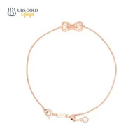 UBS Gold Gelang Emas Brigita - Ksg1277 - 17k Adj 18cm-Rose Gold