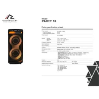 Party Box Speaker Bluetooth TWS Portable Sound Built-in Dynamic Light Show Roadmaster Party Series P