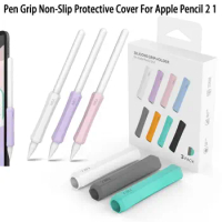 Pen Grip Non-Slip Protective Cover For Apple Pencil 2 1 Generation Silicone Easy to Hold the Pen Grip Protective Cover