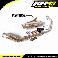 KNALPOT RACING ORIGINAL KR49 VT1 TYPE SHORT PNP VIXION SATRIA FU SONIC GSX MEGAPRO VIXION CB NEW CBR