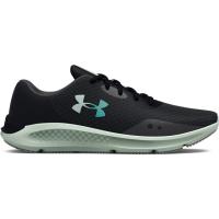 【UNDER ARMOUR】UA 女 Charged Pursuit 3 慢跑鞋 運動鞋_3024889-105(黑綠)