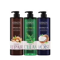【KeraSys 可瑞絲】NATURAL植物油系列 洗髮精/潤髮乳1000ml 任選4入(多款任選/天然果油使用)