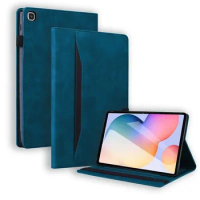 Business Wallet Funda For Samsung Galaxy Tab S6 Lite 2024 10.4" Tablet Case SM-P620 SM-P625 Flip Book Cover with Soft TPU Shell
