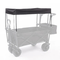 1pc Canopy 600D Oxford Cloth 35.4x18.5x20.1 Inches Awning Canopy For Garden Wagon Attachment Sun Shade Cover For Trolley Cart