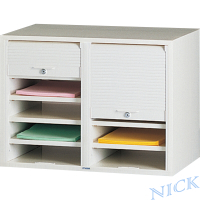 NICK CP雙排塑鋼捲門式公文櫃(共十層)