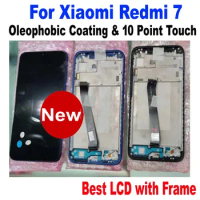Best Working IPS LCD Display 10 Point Touch Panel Screen Digitizer Assembly Glass Sensor with Frame For Xiaomi Redmi 7 Redmi7