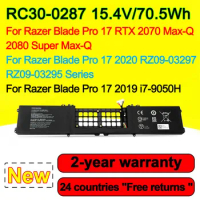 15.4V 70.5Wh RC30-0287 Battery For Razer Blade Pro 17 2019 2020 i7-9750H RZ09-03297 RZ09-03295 RTX 2070 Max-Q Series Laptop