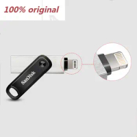 SanDisk OTG Lightning New USB Flash Drive iXPand U Disk Connector USB3.0 Stick 256GB 128GB MFi For iPhone &amp; iPad Pen drive IX60N