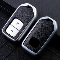 TPU Leather Car Remote Key Case Cover For Honda Vezel Jade CRV CR-V Fit Civic Jazz Accord HR-V HRV City Odyssey XR-V Accessories