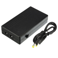 Multipurpose Mini UPS DC Battery Backup 12V 1A 14.8W Black Uninterruptible Power Supply