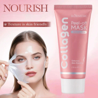 KORMESIC Topeng Kulit Kolagen Boleh Tanggal 60 g untuk pembersihan mendalam, melembapkan dan memberi