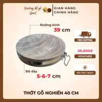 Thớt gỗ nghiến 39cm Thớt Nghiến Mộc Gia nguyên mộc băm chặt không mùn thớt  gỗ  nghiến
