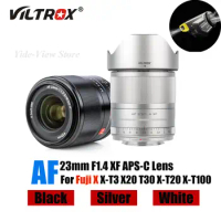 VILTROX 23mm F1.4 XF Camera Lens Auto Focus Portrait Lens APS-C For Fujifilm Fuji X mount Camera X-T3 X20 T30 X-T20 X-T100