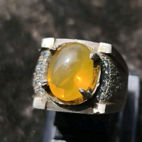 Cincin Batu Permata Fire Opal
