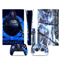 Game God of War New PS5 Slim Disc Skin Sticker Protector Decal Cover for Console Controller PS5 Slim disk Sticker Vinyl