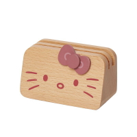 【震撼精品百貨】Hello Kitty 凱蒂貓~日本三麗鷗SANRIO Kitty 造型木製名片座/名片架*01330