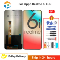 Original 6.5 inch For Oppo Realme 6i RMX2040 LCD Display Touch Screen Digitizer Assembly With Frame For Realme 6i Touch Screen