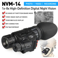 Factory EAGLEEYE Tactical NVM-14 Night Vision Scope 1X-8X IR Digital Night Vision Monocular For Airsoft And Helmet HK27-0033