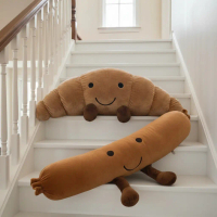 TM/ Boneka Bantal Guling Plush Toys Jellycat Jelly Cat Croisant Sosis Lembut Lucu Soft Cute