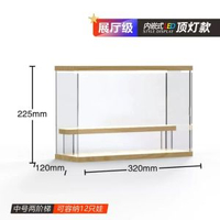 內地直送 - 手辦展示架亞克力透明防塵泡泡瑪特樂高盲盒收納展示櫃帶蓋
