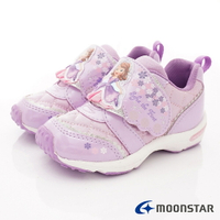 ★日本月星Moonstar機能童鞋迪士尼聯名系列寬楦蘇菲亞公主運動鞋款12189紫(中小童段)