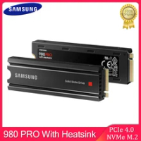 New Samsung 980 PRO SSD With Heatsink 1TB 2TB PCIe Gen 4 NVMe M.2 Internal Solid State Hard Drive Heat Control PS5 Compatible