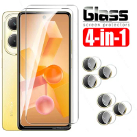 4-in-1 Glass For Infinix Hot 40 Pro Tempered Glass Infini Hot40 40i Hot40Pro 40Pro Hot40i 4G Screen Protector Camera Lens Film