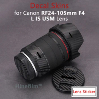 for Canon RF24-105 F4 Lens Premium Decal Skin for Canon RF24-105 F4 L IS USM Lens Protector 24105 Cover Film Wrap Sticker