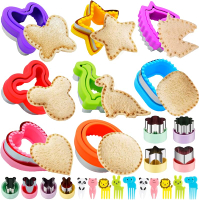 Sandwich Cutter for Kids BANIC 26pcs Sandwich Cutter and Sealer Set Uncrustables MakerCrustless Sand