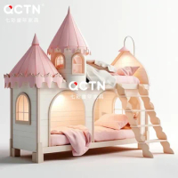 Dream Castle Princess Bed/Creative Personality Bunk Bed/Modern Bunk bed