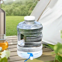 Water Container Drink Container 15L with Handle Water Tank Can Water Jug Dispenser for Hiking Picnic Handwashing Backpacking