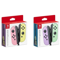 Nintendo 任天堂 原廠 Switch Joy-con控制器 手把-粉黃/紫綠(新色 台灣公司貨)