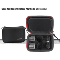 EVA Hard Case for Rode Wireless ME/Rode Wireless Go II/Wireless GO Wireless Microphone System, Protective Carrying Storage Bag
