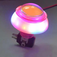 RGB Flashing Light DC12V Colorful Arcade LED Illuminated Push Button Micro Switch For Arcade Crane Machine DIY