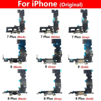 ถอดประกอบเครื่องชาร์จ USB, ต้นฉบับ, พอร์ตขั้วต่อบอร์ด, สายเคเบิลแบบยืดหยุ่น, สำหรับ iPhone 7, 8 Plus