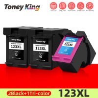 TONEY KING 123XL Refilled Ink Cartridge For HP 123 XL For HP123 Deskjet 3630 1110 2130 2132 2133 2134 3632 3638 Printer