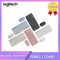 Logitech PEBBLE 2 COMBO Wireless Mouse K380 Bluetooth Keyboard Set Lightweight and Portable Office Tablet
