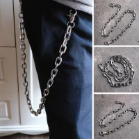 Metal Punk Rock For Men Women Disco Waist Chain Jeans Hip-hop Pants Belt Chains Jewelry Accessories