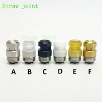 1PCS 510 316 Stainless Steel/peek/PEI/POM/PC PRC Quantum Shift Billet Box BB Interface Pipette Connector Straw Joint