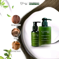 Pikaru Keratin Anti Frizz Treatment / perawatan rambut rusak / pelurus rambut / keratin rambut