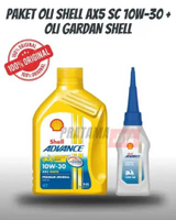 OLI SHELL ADVANCE AX5 SCOOTER 10W30 0.8L & OLI GARDAN SHELL ORIGINAL