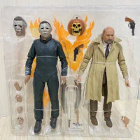 Halloween 2 NECA Ultimate Michael Myers DR Loomis Action Figure Collectable Model Toy Doll Gift 18cm