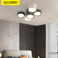 Nordic Black White Combination Ceiling light for Living Room Bedroom LED Downlights Home Lighting Circular Hallway Corridor Lamp