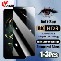 1-3PCS Anti-spy Glass For Xiaomi Redmi K60 K50 Ultra K40 Gaming Privacy Screen Protector For Redmi 12 12C 10C 10A 9T 9C 10X Pro
