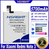 HSABAT 5700mAh BM46 For Xiaomi Redmi Note 3 Replacement Battery For hongmi Note 3 Prime Pro Batteries