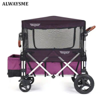 ALWAYSME Mosquito Netting Sun Shade Protection Cover For Keenz 7S 2-Passenger Stroller Wagon